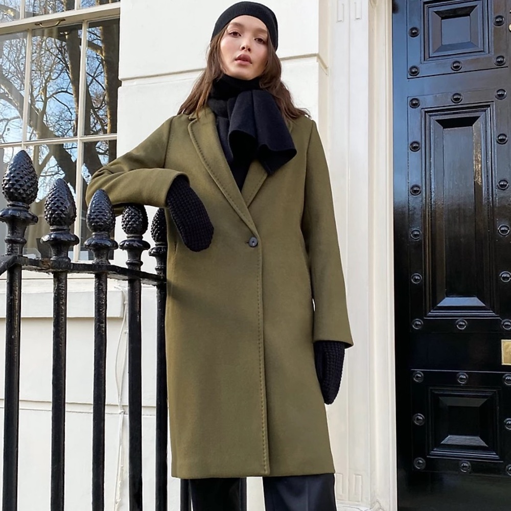 Aritzia Babaton The Stedman Coat in Olive Green Size XS (NWT / New with Tags)